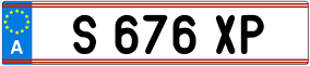 Trailer License Plate